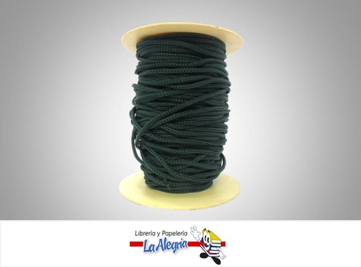 [CD003078] CORDON DE SEDA 3MM VERDE OSCURO XMETRO MARCA S/M   