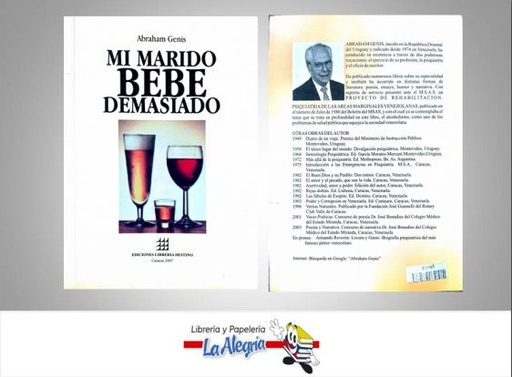 [CD080] MI MARIDO BEBE DEMASIADO  TEMATICA AUTO AYUDA AUTOR GENIS ABRAHAM EDITORIAL EDICIONES LIBRERIA DESTINO