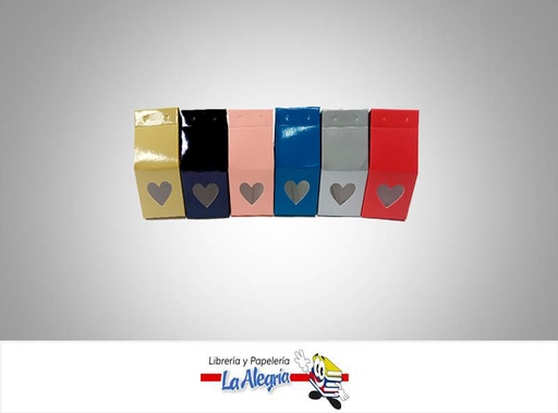 [CDB21] CAJA BOMBONERA CORAZON 6X6X6CM COLOR UND MARCA S/M   