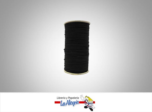 [CE0003] CINTA ELASTICA 3 MM NEGRO XMETRO MARCA S/M   