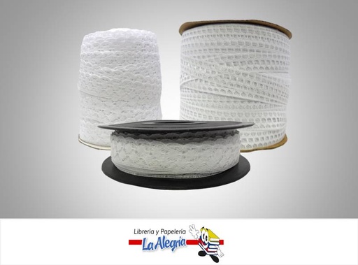 [CE00N4] CINTA ENCAJE 20MM BLANCO XMETRO MARCA S/M   