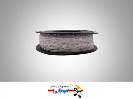 [CE17MM030] CINTA ENCAJE 17MM LILA XMETRO MARCA S/M   