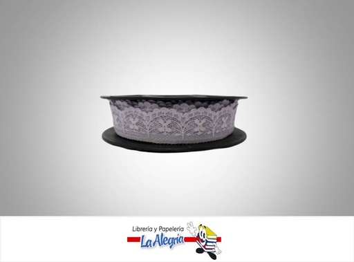 [CE27MM030] CINTA ENCAJE 27MM LILA XMETRO MARCA S/M   