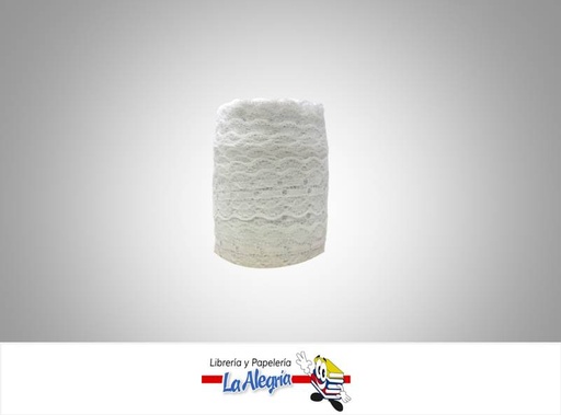 [CE35MM016] CINTA ENCAJE 35MM BLANCO XMETRO MARCA S/M   
