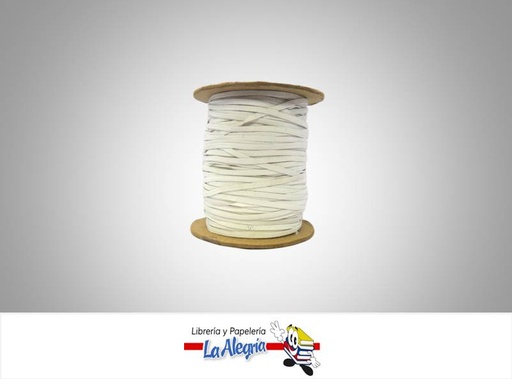[CE4MM001] CINTA ELASTICA 4MM BLANCO XMETRO MARCA S/M   