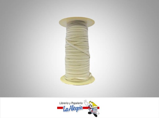 [CE7MM001] CINTA ELASTICA 7MM BLANCO XMETRO MARCA S/M   
