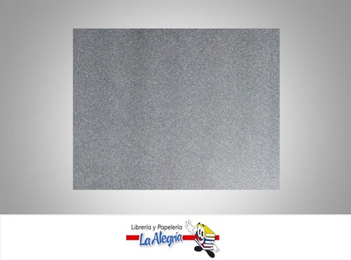 [CES00250X70] CARTULINA ESCARCHADA MICRO METALIZADA 50X70 CM NEGRO UND 350GR MARCA S/M