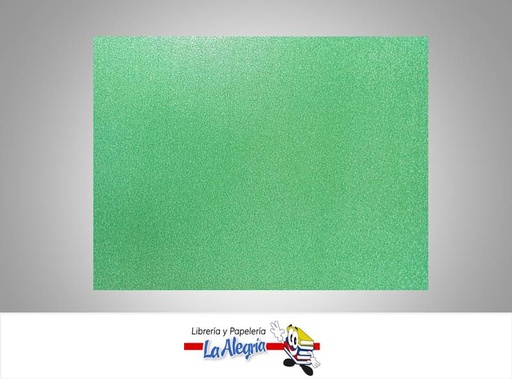 [CF00111] CARTULINA MICRO ESCARCHADA VERDE UND MARCA S/M