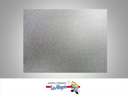 [CF00112] CARTULINA MICRO ESCARCHADA PLATEADO GRANITO UND MARCA S/M