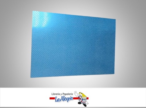 [CF04213] CARTULINA MICRO ESCARCHADA ESTAMPADA 50X70CM CURVAS TURQUESA UND MARCA S/M