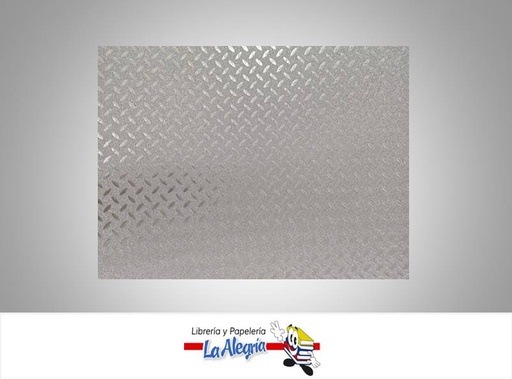 [CF05501] CARTULINA MICRO ESCARCHADA LAMINADO PLATA UND MARCA S/M