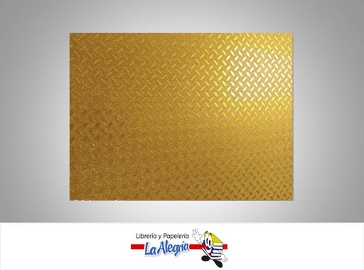[CF05503] CARTULINA MICRO ESCARCHADA LAMINADO DORADO UND MARCA S/M
