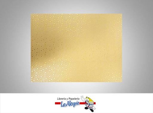 [CF05702] CARTULINA MICRO ESCARCHADA ESTRELLA PEQ DORADO UND MARCA S/M