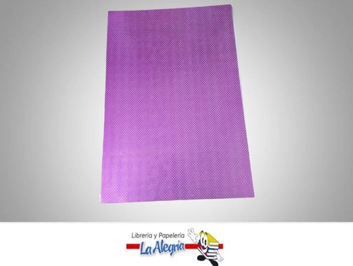 [CF06908] CARTULINA MICRO ESCARCHADA GOTAS PURPURA UND MARCA S/M