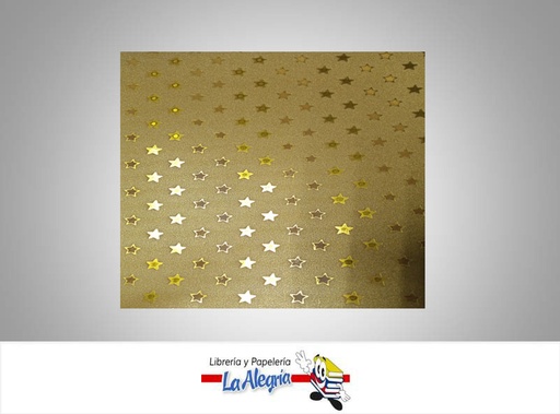 [CF08802] CARTULINA MICRO ESCARCHADA ESTRELLA AMARILLO UND MARCA S/M