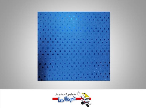 [CF07216] CARTULINA MICRO ESCARCHADA ESTRELLA MORA AZUL UN MARCA S/M