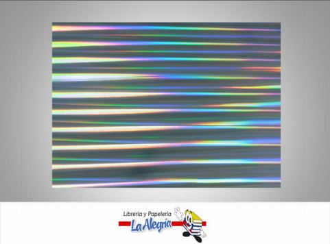 [CHOL0450X70] CARTULINA DOBLE FAZ HOLOGRAFICA 50X70 TORNASOL PLATEADA 230GR MARCA S/M