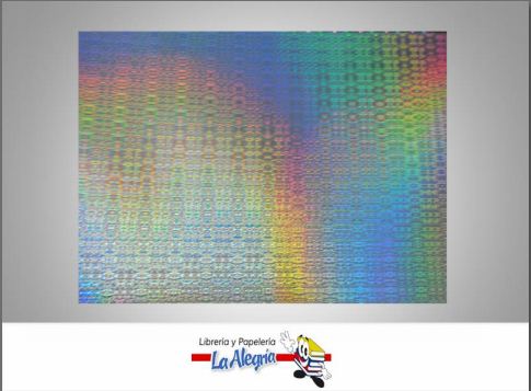 [CHOL0550X70] CARTULINA DOBLE FAZ HOLOGRAFICA 50X70CM LINEA TORNASOL 230GR  MARCA S/M