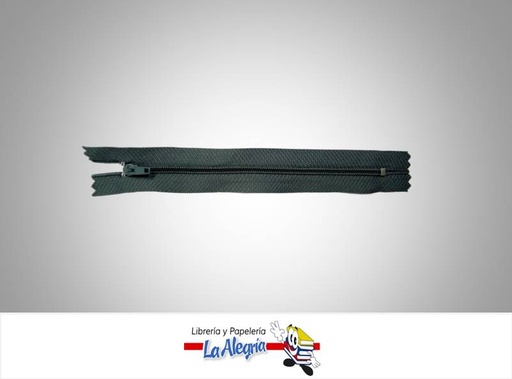 [CIERRE15P028] CIERREPLASTICO 15 CM GRIS PLOMO UN MARCA S/M   