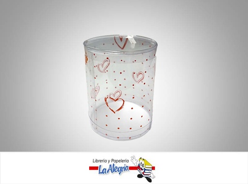 [CILI12X15R] CAJA ACETATO CILIN 12X15 CM COR/ROJO UND MARCA S/M   