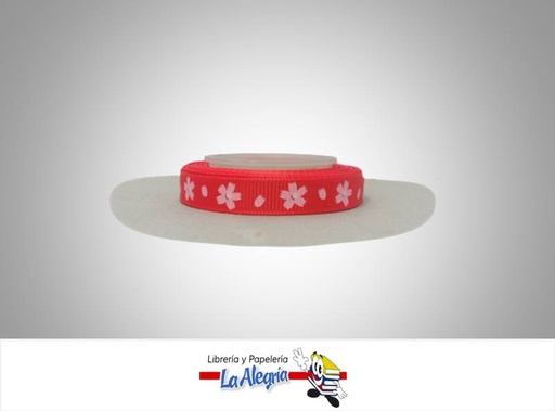 [CIN024T40201] CINTA GROSS 09MM ROJO/ROSADO/FLOR XMTRO MARCA S/M   