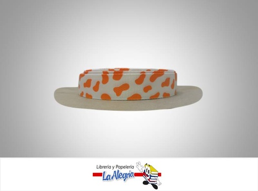 [CIN024T51103] CINTA GORSS 16MM BLANCO/NARANJ/MANCHA XM MARCA S/M   