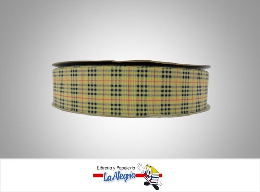 [CIN024T6004] CINTA GROSS CUADRO 25MM AMARILL CLAXMT MARCA S/M   