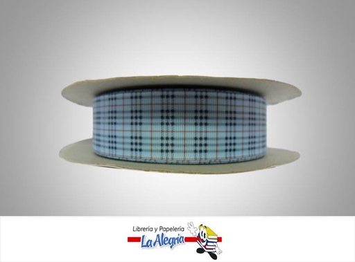 [CIN024T6007] CINTA GROSS CUADRO 25MM AZUL CELEST XMTR MARCA S/M   