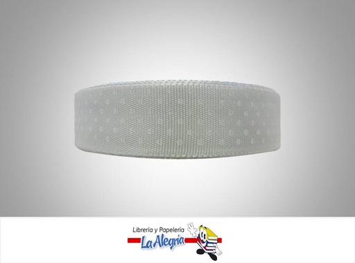 [CIN024T60202] CINTA GROSS 25MM AZUL CI/BLANCO/PUNTO XM MARCA S/M   
