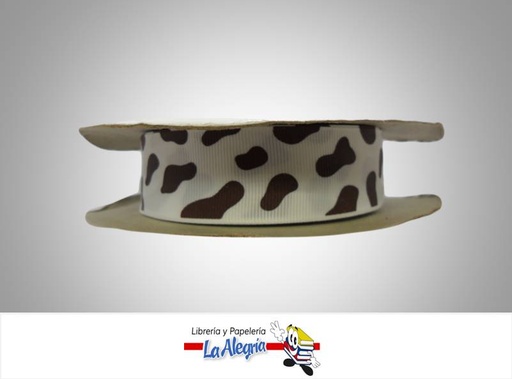 [CIN024T60502] CINTA GROSS 25MM BLANCO/MARRON/MANCHA XM MARCA S/M   