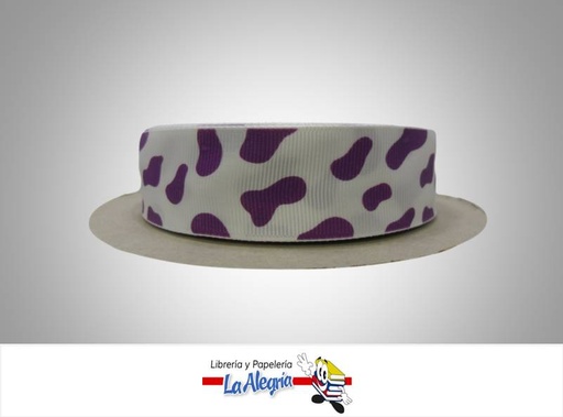 [CIN024T60504] CINTA GROSS 25MM BLANCO/MORADO/MANCHA XM MARCA S/M   