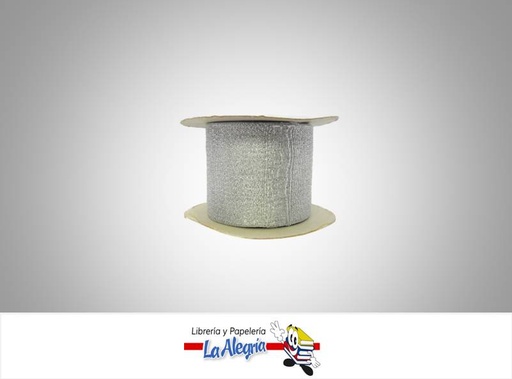 [CIN2715050] CINTA LAUREX 56MM PLATEADO XMETRO MARCA S/M   