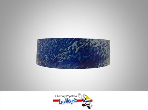 [CINT17835013] CINTA ESTAMPADA 35MM AZUL REY XMT MARCA BOLIS   
