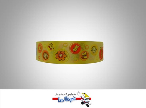 [CINT3503002] CINTA ESTAMPADA BABY 35MM AMARI/CIRCU XM MARCA BOLIS   
