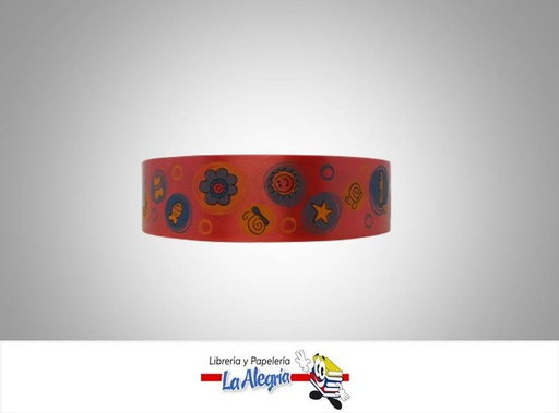 [CINT3503051] CINTA ESTAMPADA BABY 35MM ROJO/CIRCU XM MARCA BOLIS   