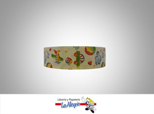 [CINT3504016] CINTA ESTAMPADA BABY 35MM BLANC/AVION XM MARCA BOLIS   