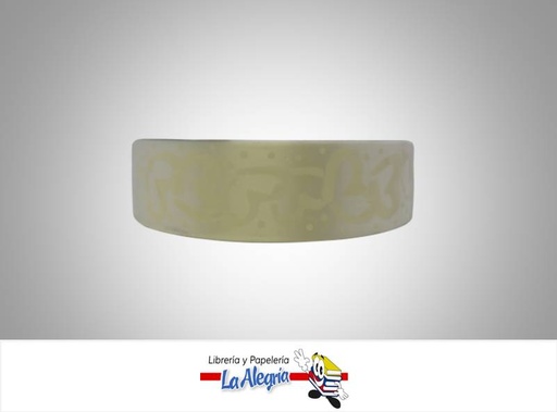 [CINT3506016] CINTA ESTAMPADA BABY 35MM BLANCO/CORA XM MARCA BOLIS   