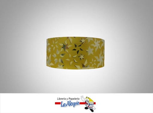[CINT413022] CINTA ESTAMPADA REFLEX 35MM DORADO MARCA BOLIS   