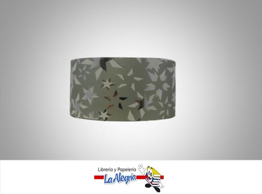 [CINT413050] CINTA ESTAMPADA REFLEX 35MM PLATEADO XMT MARCA BOLIS   