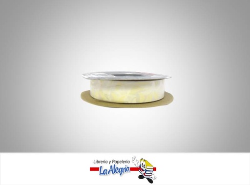 [CINT909016] CINTA DECORADA PETALOS 20MM BLANCO XMETR MARCA S/M   