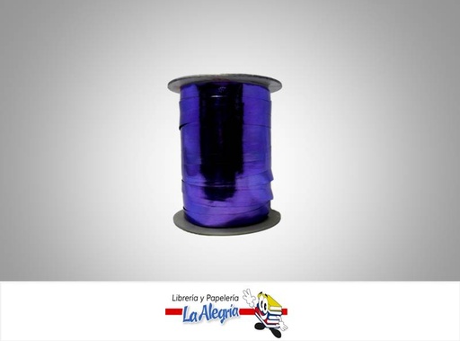 [CINT945038] CINTA METALIZADA 9MM MORADO XMETRO MARCA RICCIOLIS   