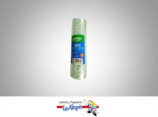 [CINTAPLAST3] CINTA ADHESIVA TRANSPARENTE 15MMX33M UND MARCA POINTER