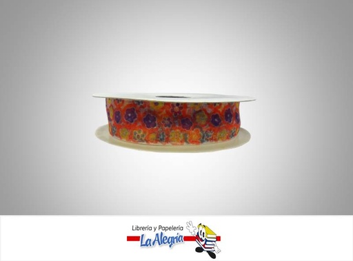 [CINTE00] CINTA TULL ESTAMP 25MM FLORES VARIAS XME MARCA S/M   