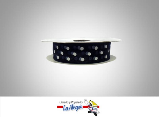 [CINTE0063] CINTA TULL ESTAMP 25MM AZUL OSC L/B XMET MARCA S/M   