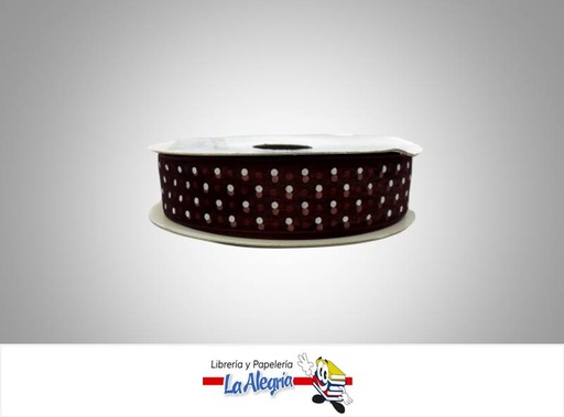 [CINTE0065] CINTA TULL ESTAMP 25MM VINOTINTO L/B XME MARCA S/M   