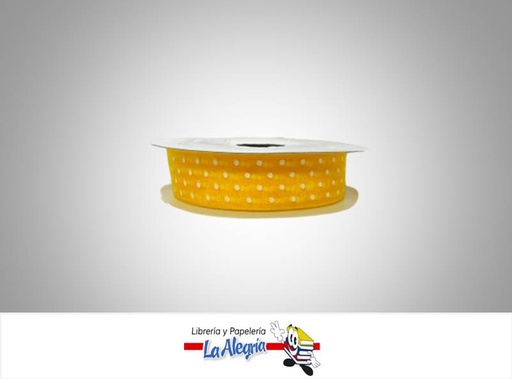 [CINTE0066] CINTA TULL ESTAMP 25MM AMARILLO L/B XMET MARCA S/M   