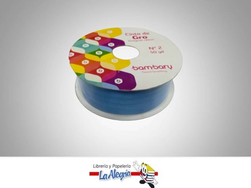 [CINTGROS10MM008] CINTA GROSS 10 MM AZUL CIELOX METRO MARCA BAMBARY   