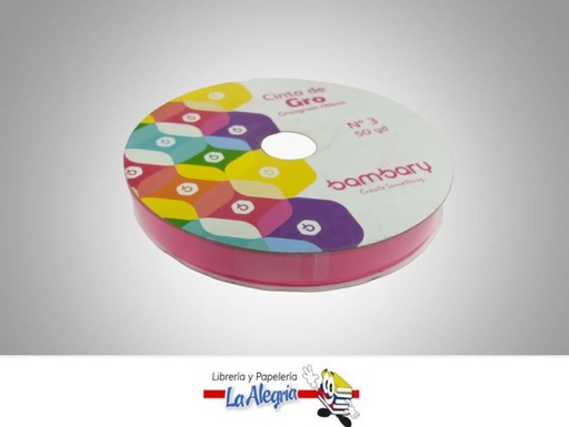 [CINTGROS15MM025] CINTA GROSS 15MM FUCSIAX METRO MARCA BAMBARY   