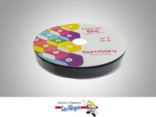 [CINTGROS15MM046] CINTA GROSS 15MM NEGRAX METRO MARCA BAMBARY   