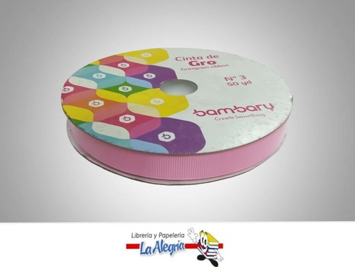 [CINTGROS15MM061] CINTA GROSS 15MM ROSADAX METRO MARCA BAMBARY   